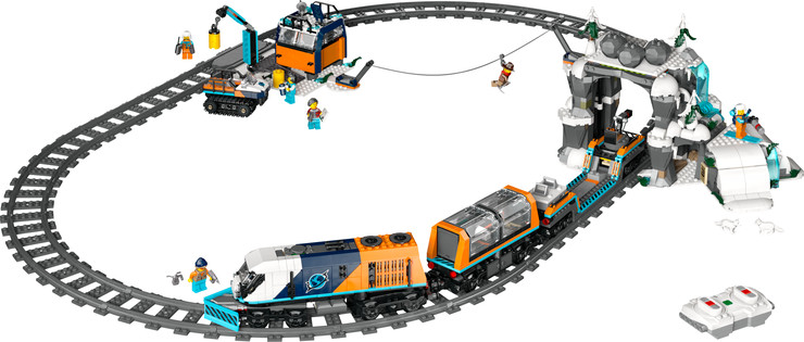 לגו סיטי - רכבת אקספרס לחוקרים בקוטב הצפוני  60470