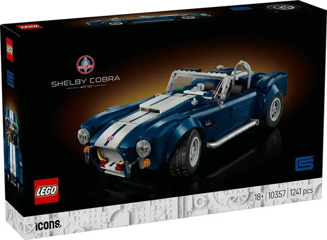 לגו אייקונים מכונית Shelby Cobra 427 S/C כחולה 10357 - Lego