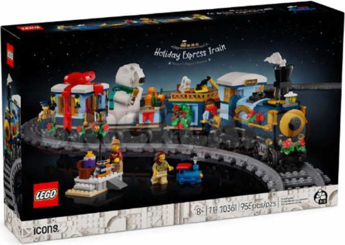 10361 לגו אייקון ערכת רכבת חג המולד - Lego