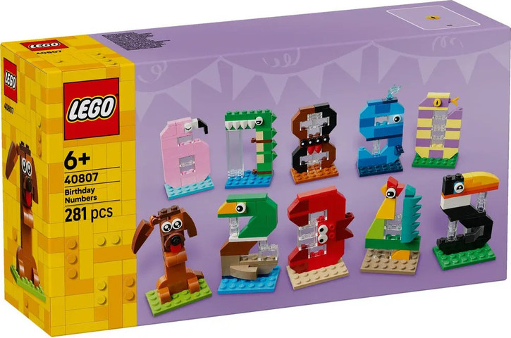 לגו מספרי יום הולדת - חיות 40807 - Lego