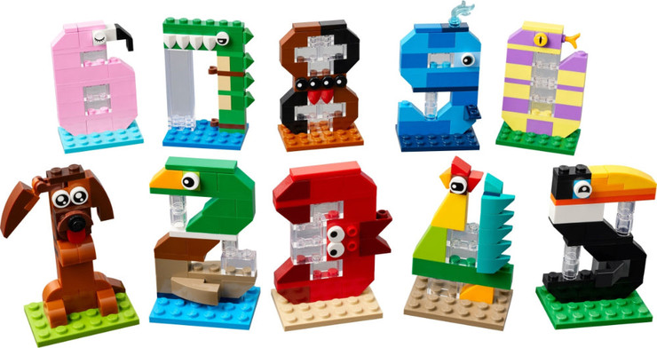 לגו מספרי יום הולדת - חיות 40807 - Lego