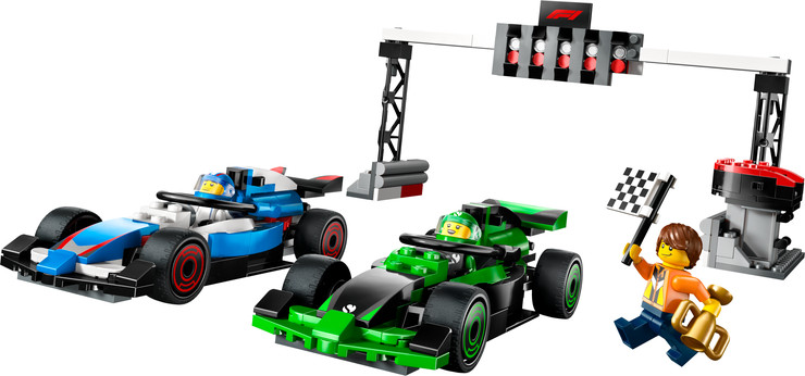 לגו סיטי - גריד F1 עם מכוניות מרוץ VCARB ו-Sauber  (60474)
