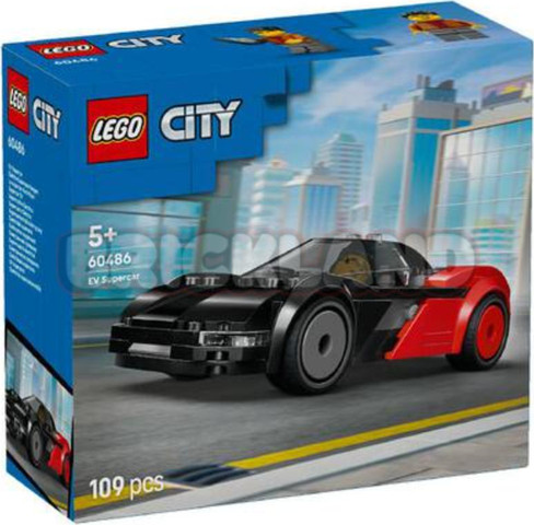 לגו סיטי מכונית על חשמלית 60486  Lego