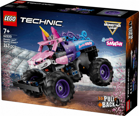 לגו טכני - משוך וסע Monster Jam Sparkle Smash 42220
