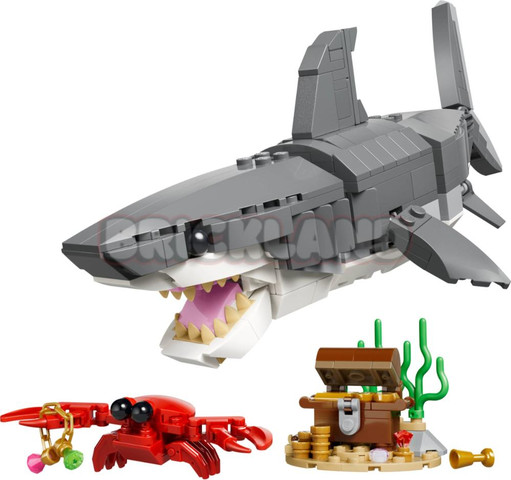 לגו קריאטור כריש פרא עם תיבת אוצר 31381 - Lego