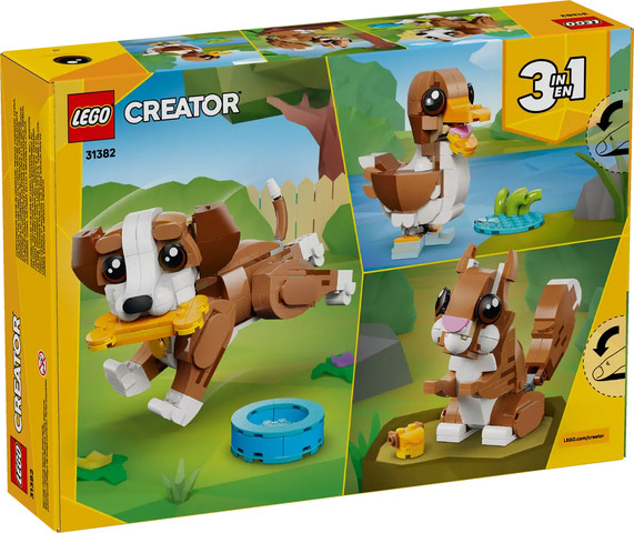 קריאטור - חיות חמודות: כלבלב שובב LEGO 31382