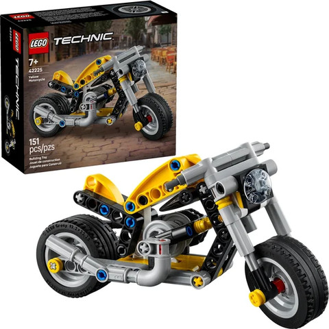 42225 לגו טכניק אופנוע צהוב - Lego