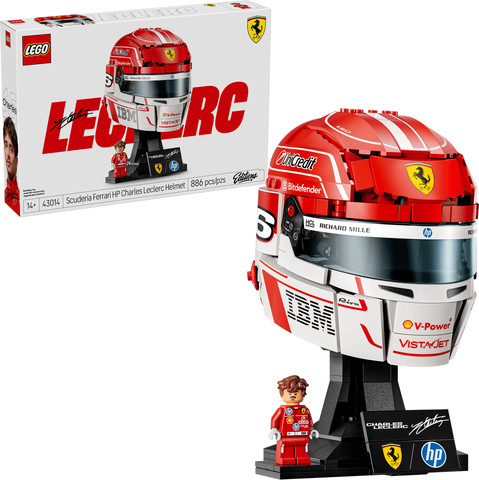 לגו Editions Vehicles – הקסדה של שארל לקלר מקבוצת המרוצים Scuderia Ferrari HP (43014) LEGO
