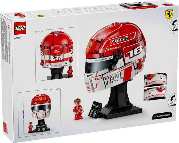 לגו Editions Vehicles – הקסדה של שארל לקלר מקבוצת המרוצים Scuderia Ferrari HP (43014) LEGO