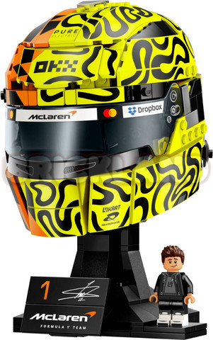 לגו בריקלדז – קסדת לנדו נוריס מקלארן F1 BrickHeadz דגם 43023