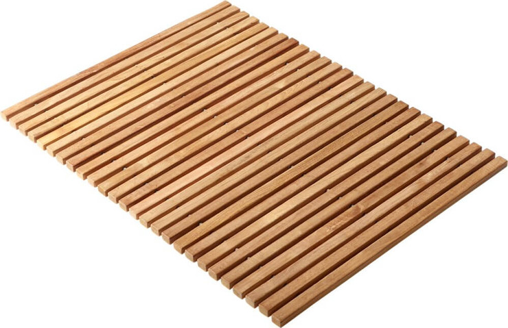 שטיח עץ טיק גדול BATH MAT