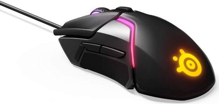 עכבר גיימינג חוטי Steelseries Rival 600 עם חיישן כפול TrueMove3+ שחור
