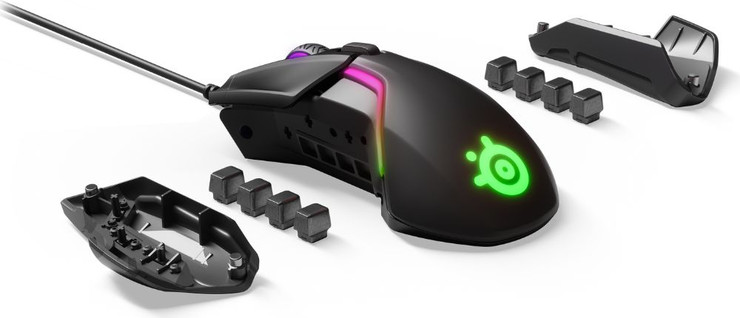 עכבר גיימינג חוטי Steelseries Rival 600 עם חיישן כפול TrueMove3+ שחור