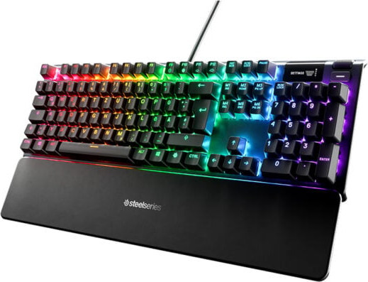 מקלדת גיימינג היברידית מכאנית Apex 5 US LED Steelseries Apex-5-US