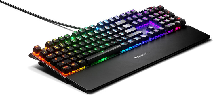 מקלדת גיימינג היברידית מכאנית Apex 5 US LED Steelseries Apex-5-US