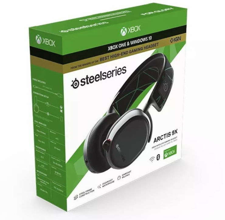 אוזניות גיימינג אלחוטיות כולל מיקרופון ל-SteelSeries Xbox סטיל סיריס Arctis 9X Series X
