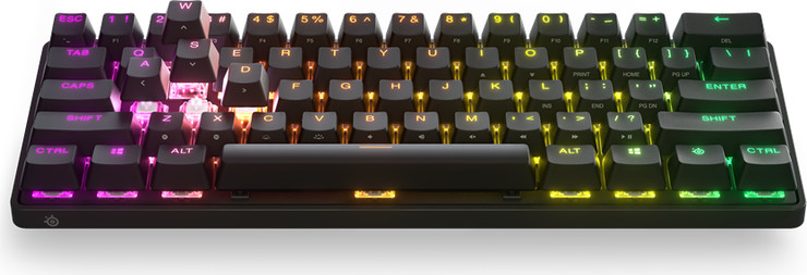 מקלדת גיימינג אלחוטית מיני מקצועית Apex Pro Mini WL US Steelseries שחור