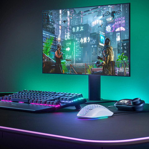 עכבר גיימינג אלחוטי SteelSeries Aerox 3 Wireless בחרו צבע שקוף