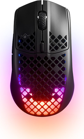 עכבר גיימינג אלחוטי קל משקל כולל תאורה SteelSeries סטיל סיריס Aerox 3 Wireless Onyx