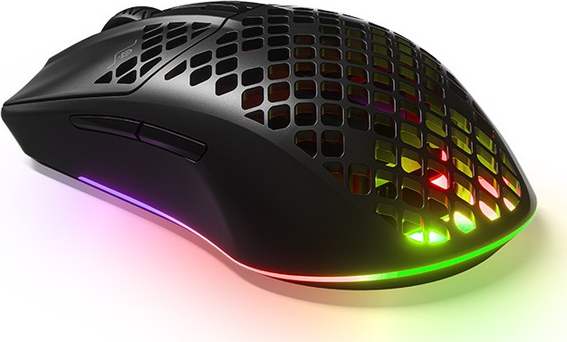 עכבר גיימינג אלחוטי קל משקל כולל תאורה SteelSeries סטיל סיריס Aerox 3 Wireless Onyx