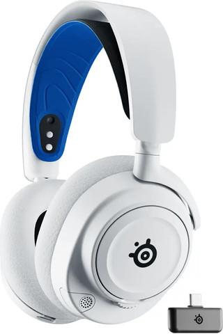 אוזניות גיימינג אלחוטיות Steelseries Arctis Nova 7P ל- PlayStation  צבע לבן