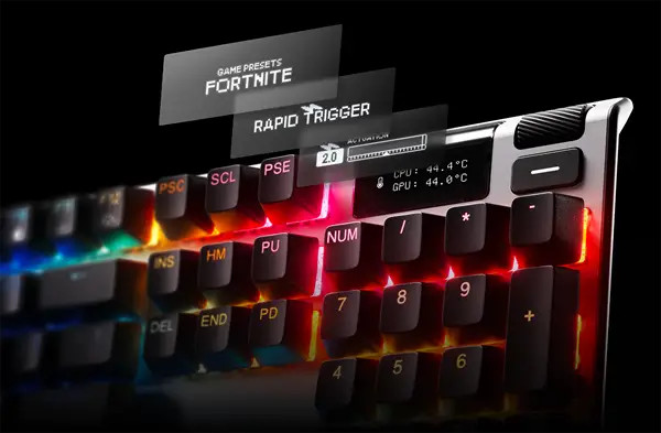 מקלדת גיימינג מכנית מקצועית SteelSeries Apex Pro Gen 3 Apex Pro Gen3 US