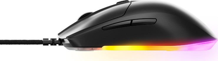 עכבר גיימינג חוטי SteelSeries Rival 3 Gen 2 מהיר ועמיד בחרו צבע שחור
