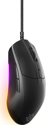 עכבר גיימינג חוטי SteelSeries Rival 3 Gen 2 מהיר ועמיד בחרו צבע שחור