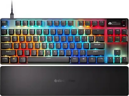 מקלדת גיימינג מכנית מקצועית SteelSeries Apex Pro Gen 3 TKL בחרו צבע לבן