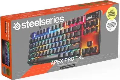 מקלדת גיימינג מכנית מקצועית SteelSeries Apex Pro Gen 3 TKL בחרו צבע לבן