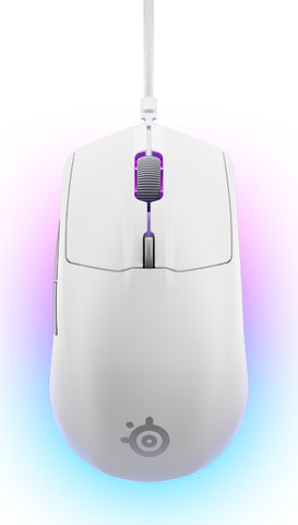 עכבר גיימינג חוטי SteelSeries Rival 3 Gen 2 מהיר ועמיד בחרו צבע לבן