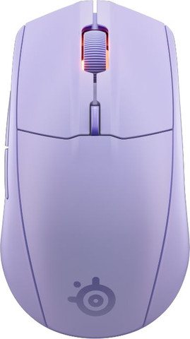 עכבר גיימינג אלחוטי SteelSeries Rival 3 Gen 2 חיבור Bluetooth ו-2.4GHz, חיישן 18K DPI בחרו צבע לבנדר