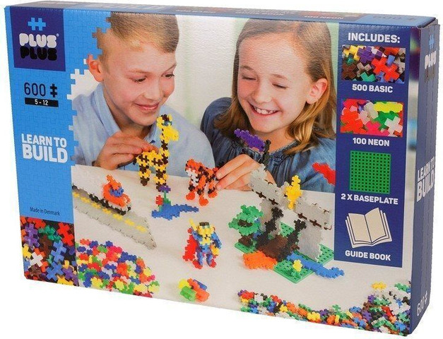 פלוס פלוס 600 חלקים בייסיק וניאון - Plus Plus
