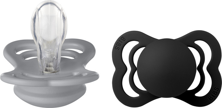 זוג מוצצים סופרים סיליקון CLOUD/BLACK גודל 1