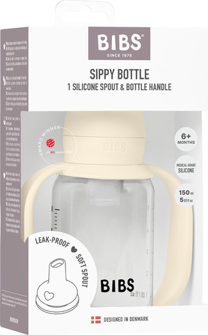 בקבוק SIPPY BOTTLE  סיליקון IVORY