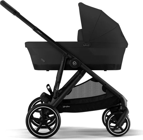 עגלת תאומים אחים גאזל Gazelle S2 עם 2 עריסות ו- 2 טיולונים צבע שחור – סייבקס