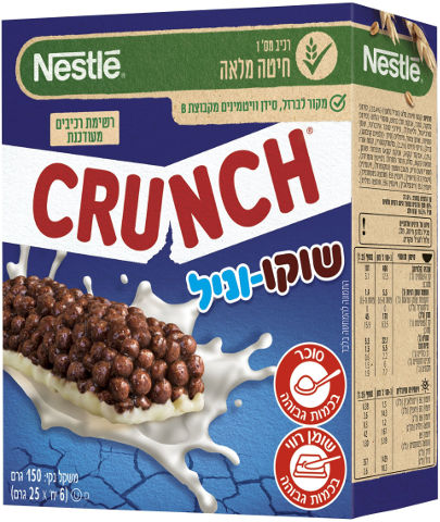 קראנצ' שוקו-וניל חטיף דגני בוקר
