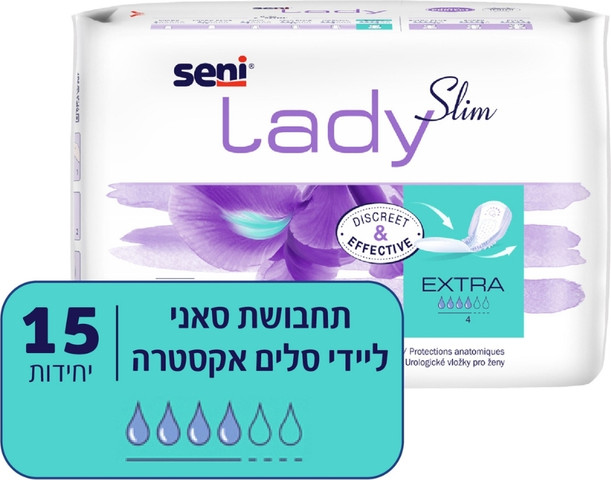 תחבושות סאני ליידי סלים אקסטרה 15 יח'