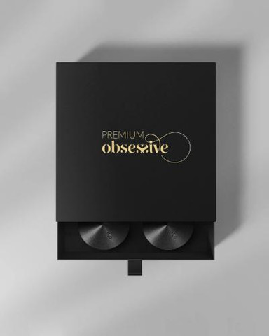 כיסוי פטמות Sublimie של Obsessive, שחור