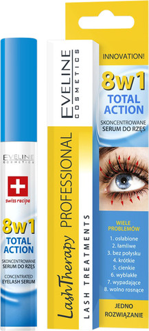 LASH THERAPY סרום מרוכז לריסים טוטאל אקשן 8 פעולות ב-1