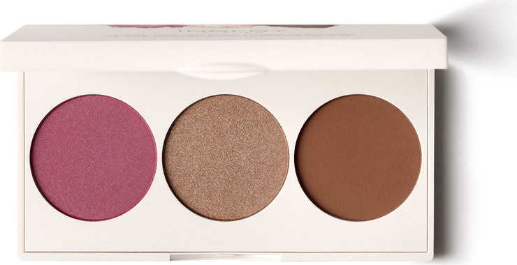 SCULPT & SHINE! פלטת איפור הכוללת ברונזר + היילטר + סומק - SUNSET CHEEKS