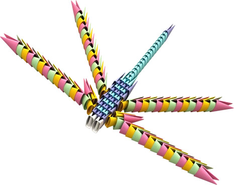גאמי משולשים צבעי פסטל 500 חלקים קרטון - Gami