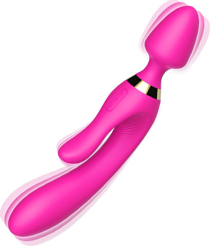 ויברטור ומעסה מג'יק וונד שפנפן ורוד – Magic Wand Pink Couples Massager ,ורוד