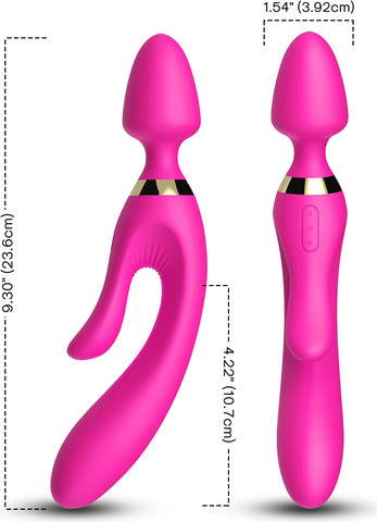 ויברטור ומעסה מג'יק וונד שפנפן ורוד – Magic Wand Pink Couples Massager ,ורוד