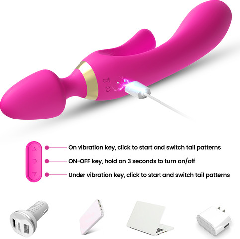 ויברטור ומעסה מג'יק וונד שפנפן ורוד – Magic Wand Pink Couples Massager ,ורוד