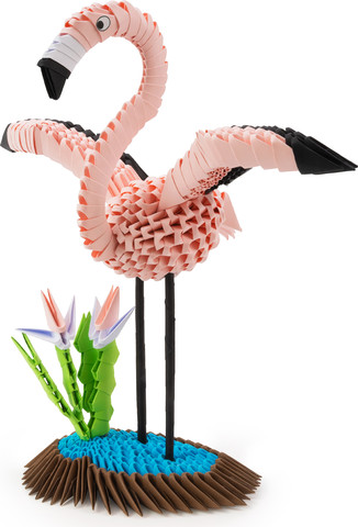 אוריגמי 3D - פלמינגו