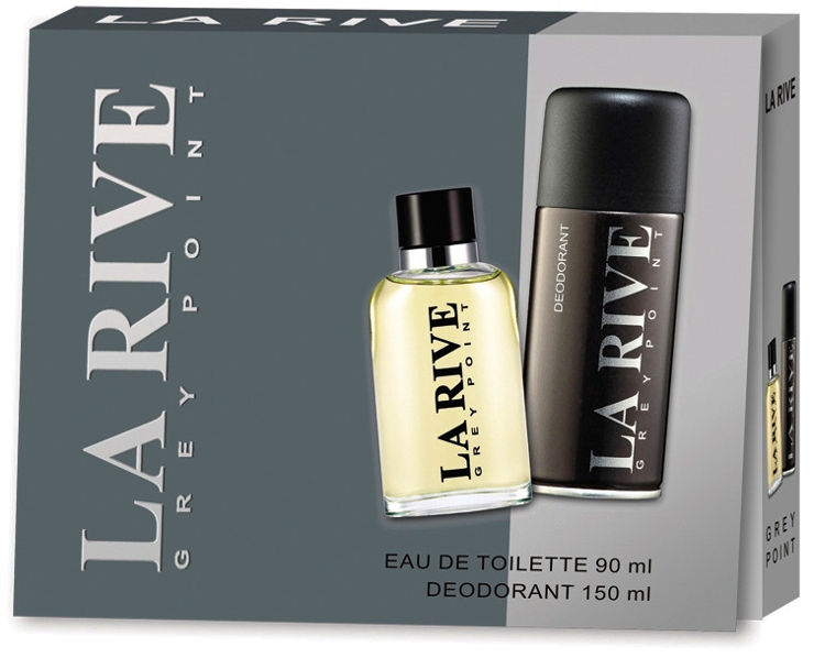 סט לגבר LA RIVE GREY POINT בושם + דאודורנט