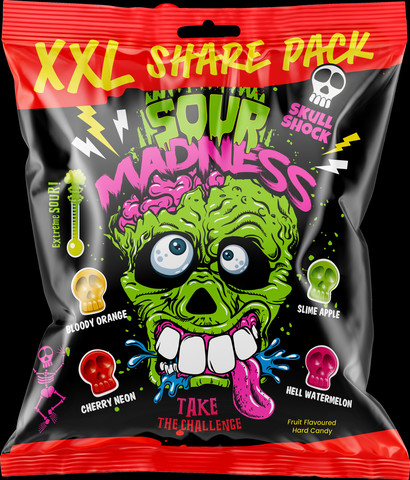 סוכריות חמוצות SOUR MADNESS XXL