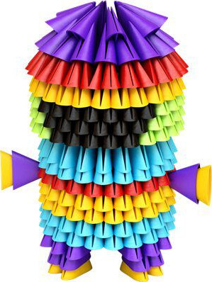 גאמי GAMI למוסדות 1500 יחידות משולשי סיליקון עבור אוריגמי מודולרי