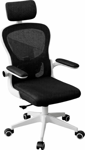 כיסא תלמיד ארגונומי דגם Chairy- לבן עם ריפוד שחור